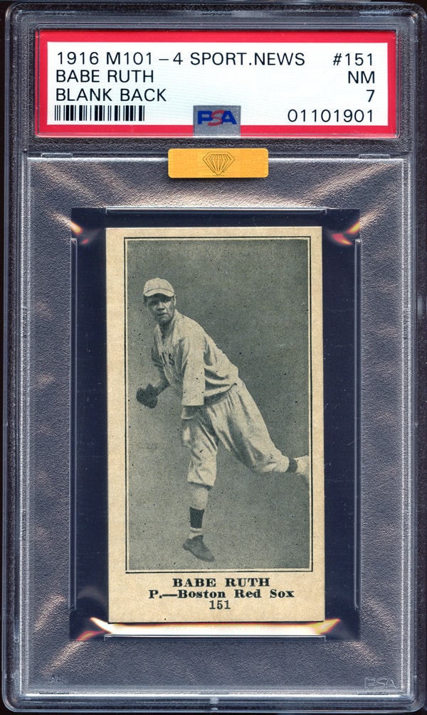 M101-4 Babe Ruth Rookie Card Coming