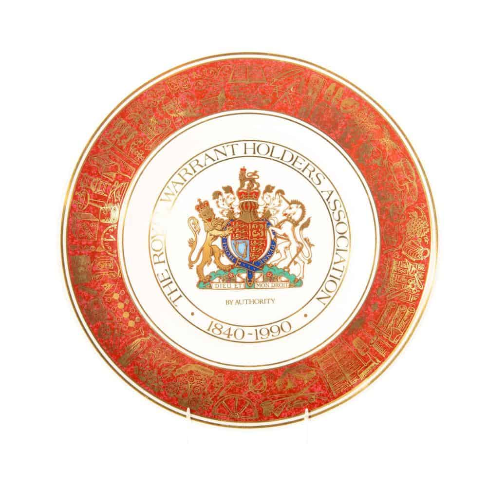 Royal Doulton Royal Warrant Holders 150th Anniversary Plate
