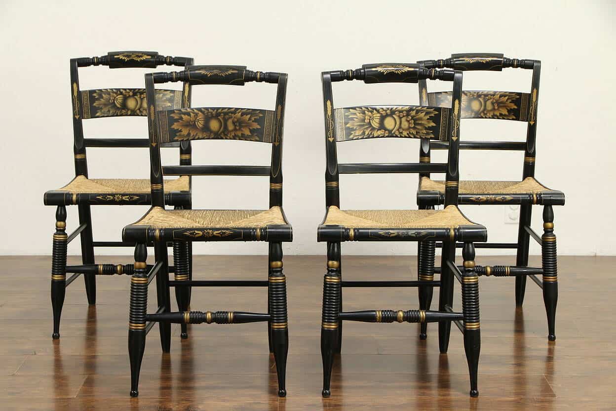antique hitchcock chairs