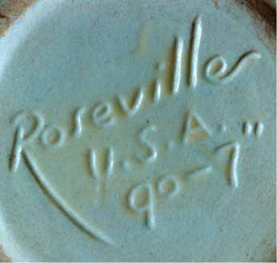 the Bottom of Roseville Pottery