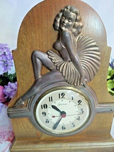 Art Deco ballerina mantle clock
