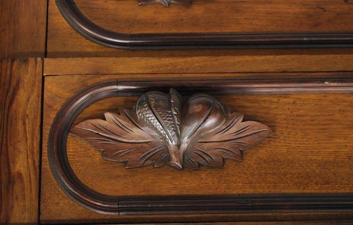 Carved wood drawer pulls