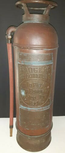 Empty Badger's fire extinguisher