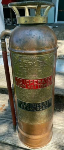 Empty New York Morristown fire extinguisher (the 1920s)