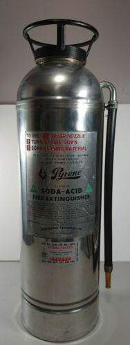 Empty Pyrene soda acid fire extinguisher