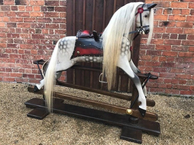 Extra-large rocking horse by English maker J & G Lines