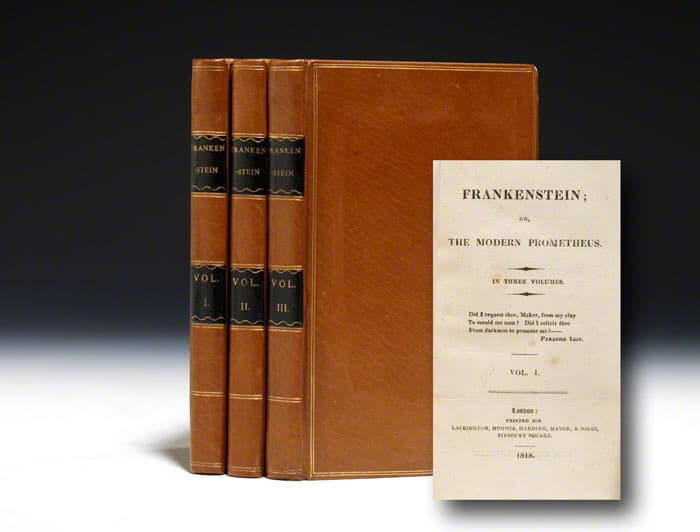 “Frankenstein: or, The Modern Prometheus” by Mary Shelley