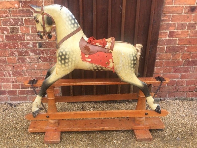 Large rocking horse by F.H. Ayres
