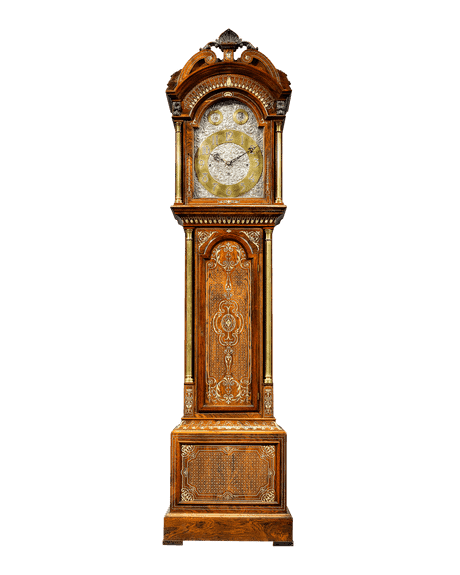 Rosewood grandfather clock