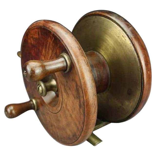 Victorian Treen and brass fishing reel
