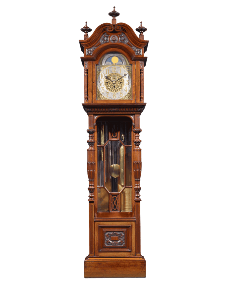 Victorian mahogany tall-case clock