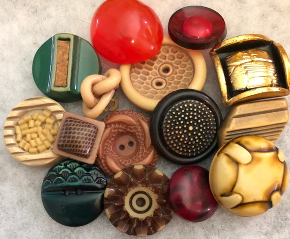 Old Celluloid Buttons